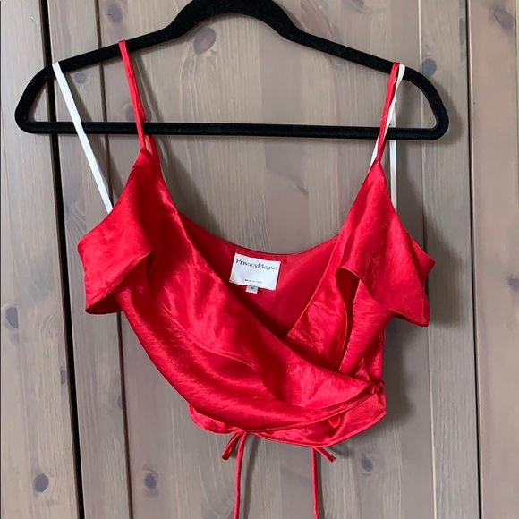Revolve Privacy Please Abbey top in scarlet - Picture 4 of 5